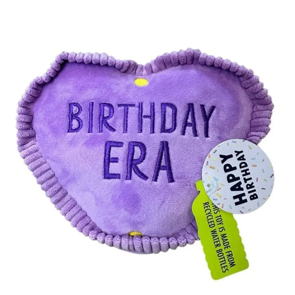 BIRTHDAY ERA Dog Toy NWT Taylor Swift Tour Purple Cake Squeaky Crinkle Gift